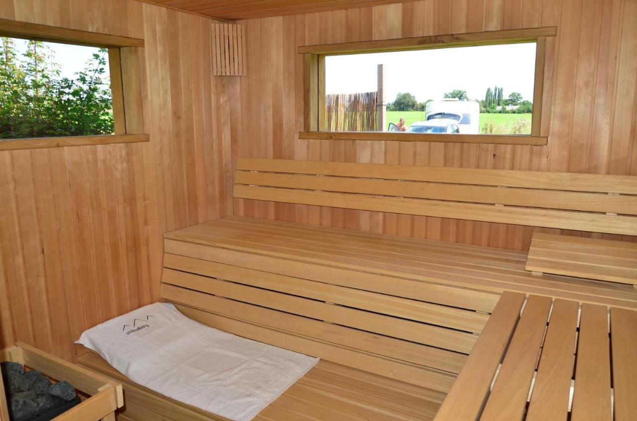 Meddo B&B Pipowagen "Het Wellnesst" Op Wellness Camping En B&B Stoltenborg المظهر الخارجي الصورة